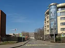 Вид от начала улицы