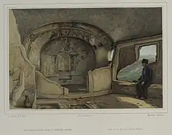 Южный монастырь. Церковь. М. Вебель. Из неизданного альбома А. С. Уварова, 1853