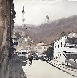 «Мечеть в Датче, Турция» Б/г, 38х38, 2018