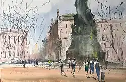 «На Невском» Б/г, 38х54, 2020