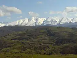 Горы на юге от села