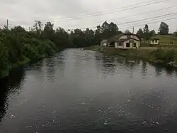 Юуванйоки в Вяртсиля. Вид против течения