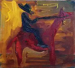 «Всадник», орг/м, 27х30, 1991