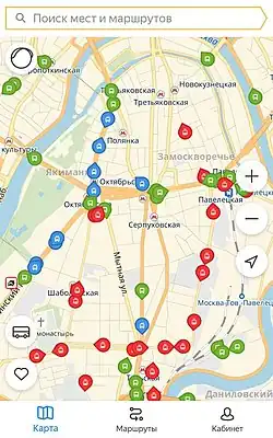 Скриншот программы Яндекс Транспорт