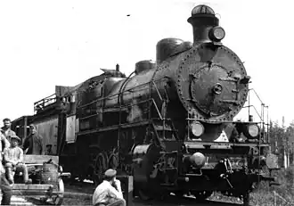 Ѵс571 на разъезде Дидино, неподалёку от станции Капралово Московско-Казанской железной дороги (1925 год)