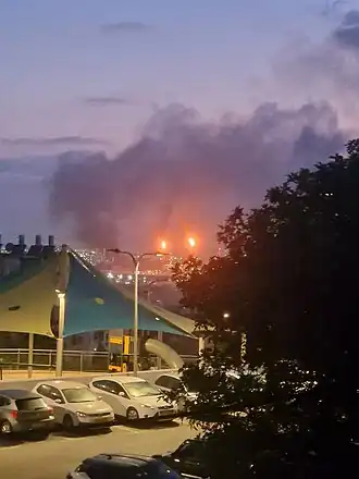 Хайфский залив утром 16 июня