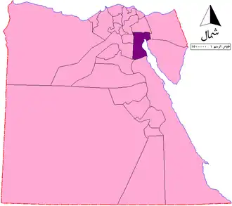 Суэц на карте