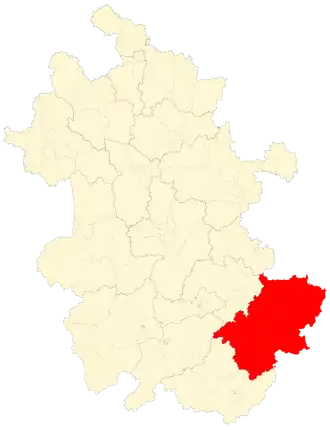 Сюаньчэн на карте