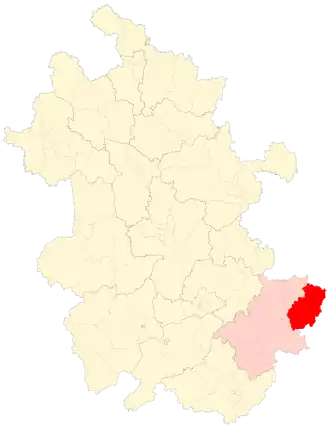 Гуандэ на карте