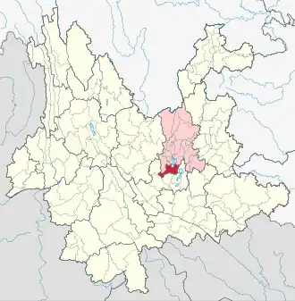 Цзиньнин на карте