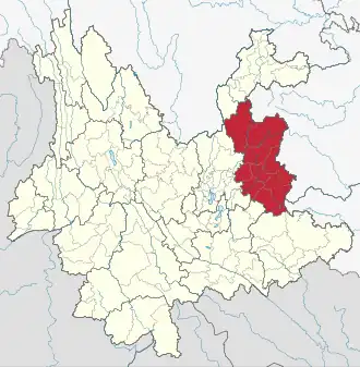 Цюйцзин на карте