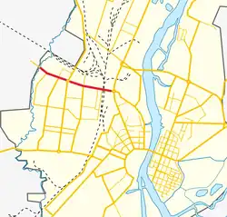 На карте города