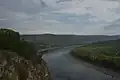 Вид со смотровой площадки на первой щеке вверх по течению