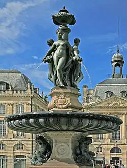 Фонтан Три грации. 1869. Бордо