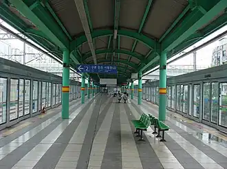 платформа станции линии Кёнвон