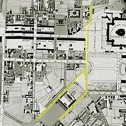 Песочная улица на плане Петербурга 1828 года («план Шуберта»)