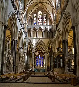Интерьер Солсберийского собора
