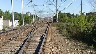 Входная горловина парка «А», вид на север