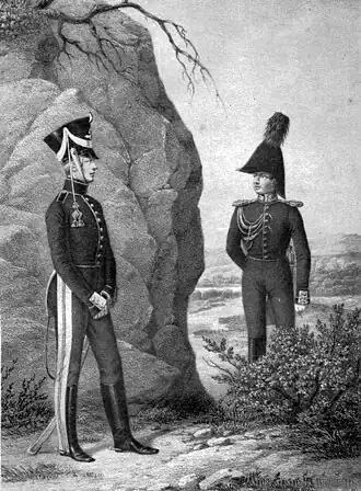 Кадет и обер-офицер топографы в Финляндском княжестве России, 1817 — 1819 годы.