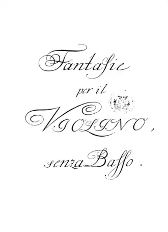 Титульный лист «Фантазий» с ошибочным названием