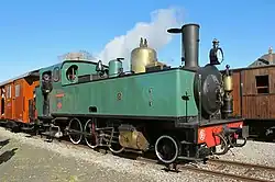 Паровоз 130Т №15 производства FUF, туристическая Железная дорога залива Соммы, Франция