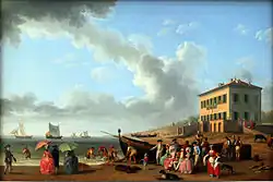 Палаццина Боргезе в Пратика-ди-Маре. 1780. Холст, масло. Старая национальная галерея, Берлин