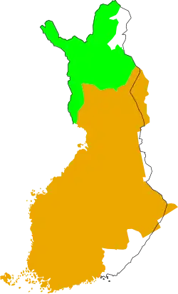 Присоединение территории Финляндии по Хаминскому миру в 1809 г.