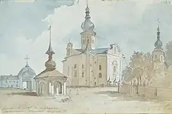 Т. Шевченко, «Вознесенский собор в Переяславе», 1845