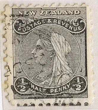 1895: марка в ½ пенни (Sc #67A)