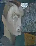 «Автопортрет», к/м, 30х24, 1990