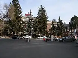 Здание, где в 1918 году помещался первый Совет депутатов г. Пятигорска, под председательством Анджиевского