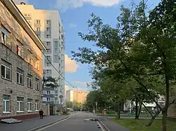 2-й Богатырский переулок со стороны 3-й Богатырской улицы