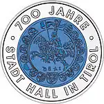 €25 «700 лет городу Халль в Тироле»