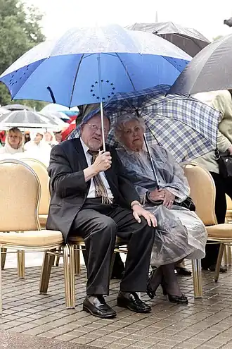 Гражина Ручите-Ландсбергене с мужем Витаутасом Ландсбергисом