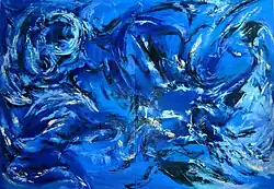 Эскиз к картине «Небо движется с трудом»,  х/м, 180x260, 2010