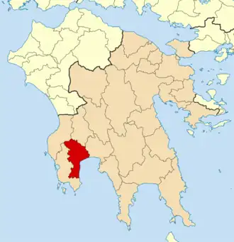 Месини на карте