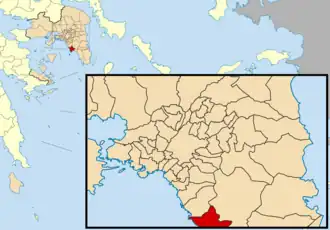 Вари-Вула-Вулиагмени на карте