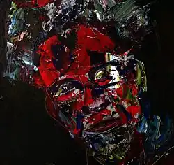 Фрагмент «William Pope.L», к/м, 100х70, 2013