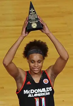 Тёрнер на церемонии вручения награды MVP McDonald's All-American (2 апреля 2014 года)