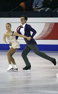 Сеген и Билодо в Барселоне на юниорском финале Гран-при 2014 года