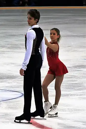 Алиса Ефимова и её партнёр Александр Коровин на Гран-при России (2016)