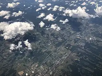 Вид на Вудсток с высоты