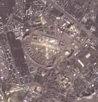 Бывший аэродром на космическом снимке 2019 года