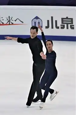 К. Столбова и А. Новосёлов в 2019 году