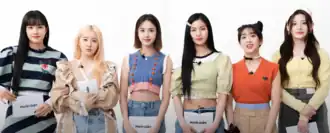 Слево на право: Юн, Шиын, Джей, Айса, Сумин и Сэын.