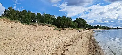 Пляж Пелгуранд (Штромка) в июле