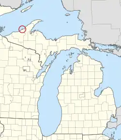 Онтонагон на карте