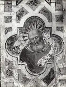 Пророк. Фрагмент фрески. 1340—1345. Церковь Санта-Мария-Новелла, Флоренция