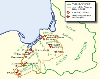 Карта восстания