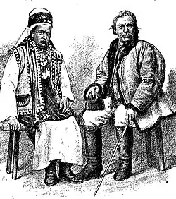 Буковинец в кожухе.